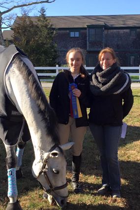 Picture of girls and horse