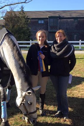 Picture of girls and horse